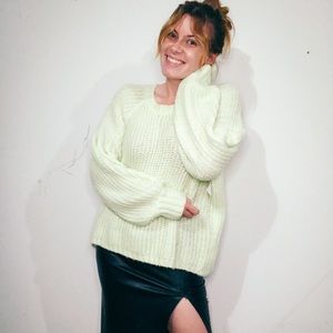 Lime green sweater